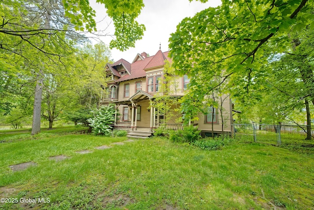 1643 Rte 146, Clifton Park, NY 12148 - back of house featuring a porch and a chimney