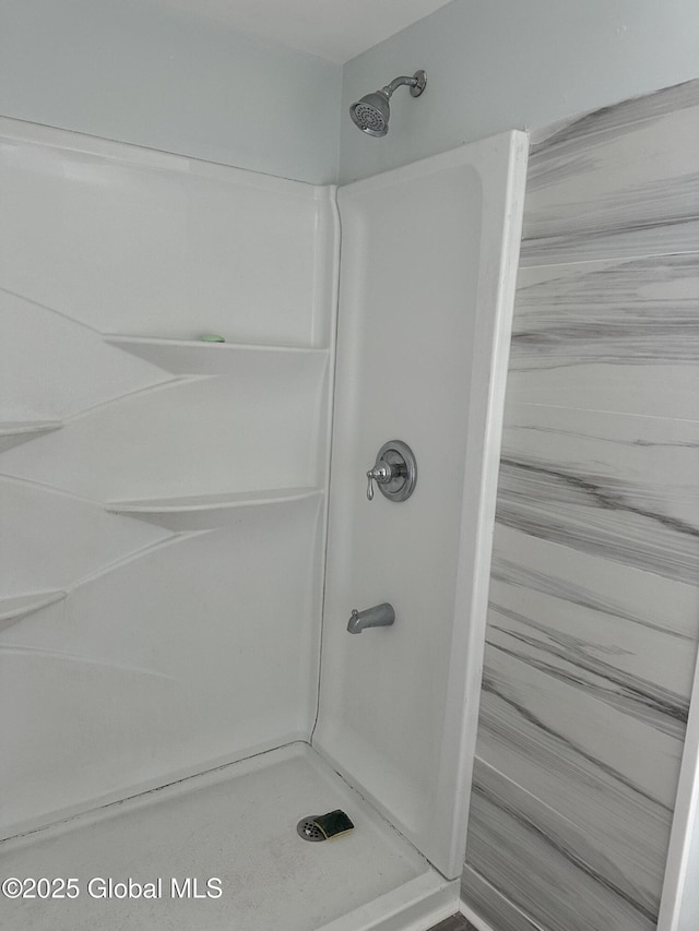 bathroom with walk in shower