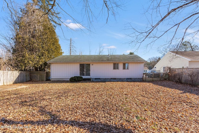 view of rear view of property