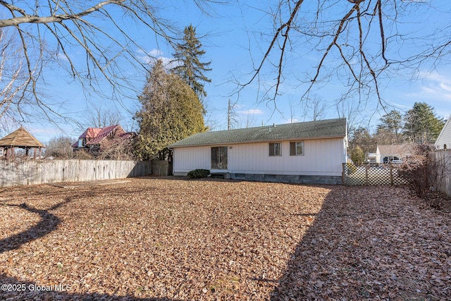 view of rear view of property