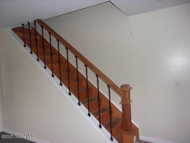 view of stairway