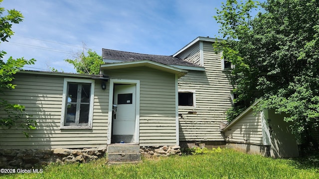 view of back of property