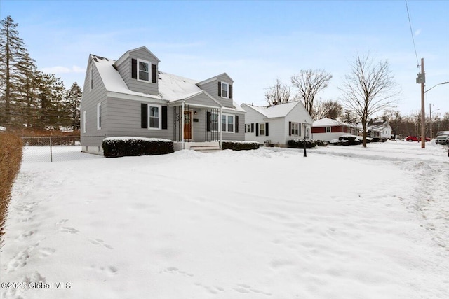 view of cape cod home