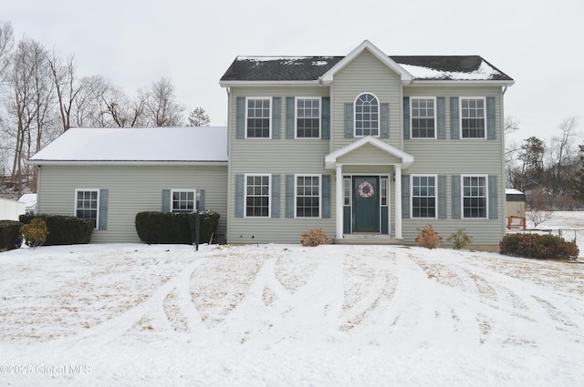 view of colonial-style house