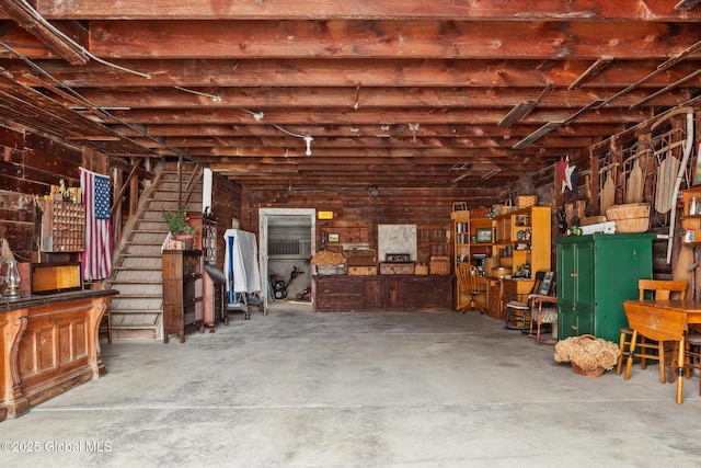 view of basement