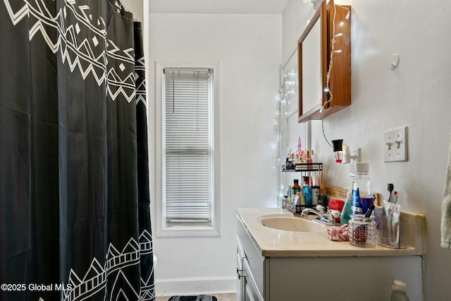 bathroom featuring vanity