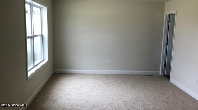 empty room with light carpet