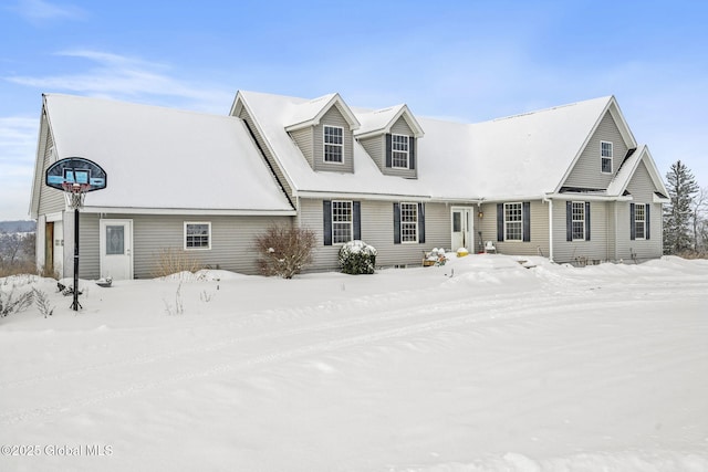 view of cape cod home