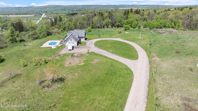 220 Anderson Cir, Fort Plain, NY 13339 - aerial view of property and surrounding area featuring a heavily wooded area