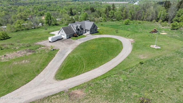220 Anderson Cir, Fort Plain, NY 13339 - view from above of property with a heavily wooded area