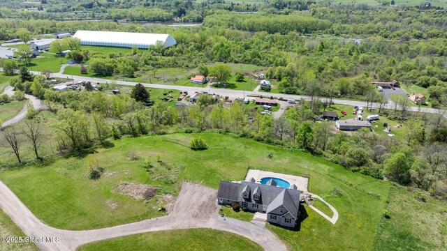 220 Anderson Cir, Fort Plain, NY 13339 - bird's eye view of a heavily wooded area