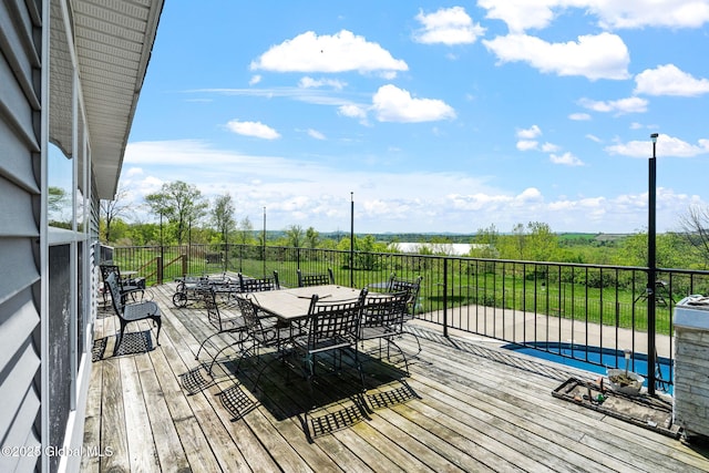 220 Anderson Cir, Fort Plain, NY 13339 - deck featuring outdoor dining area