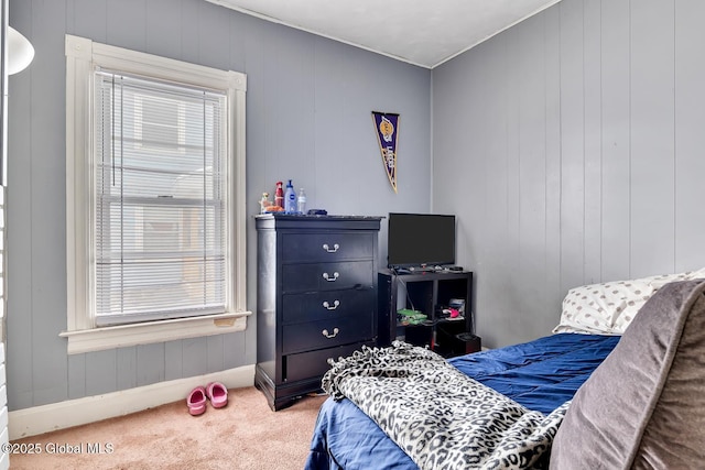 bedroom with carpet floors