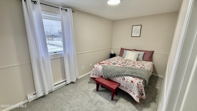 bedroom with carpet floors