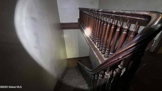 view of staircase