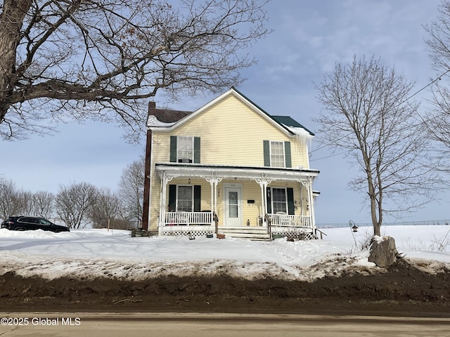 view of front of house featuring a porch