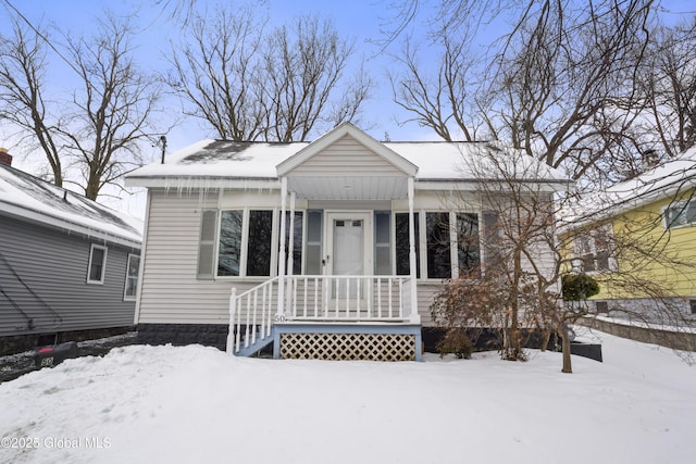 view of bungalow