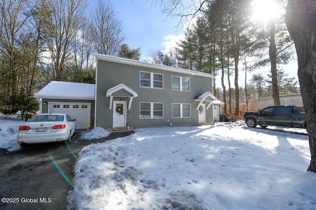 front facade featuring a garage