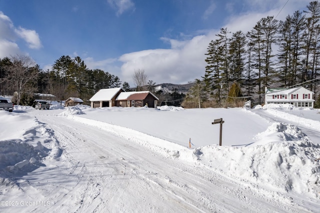 view of snowy yard