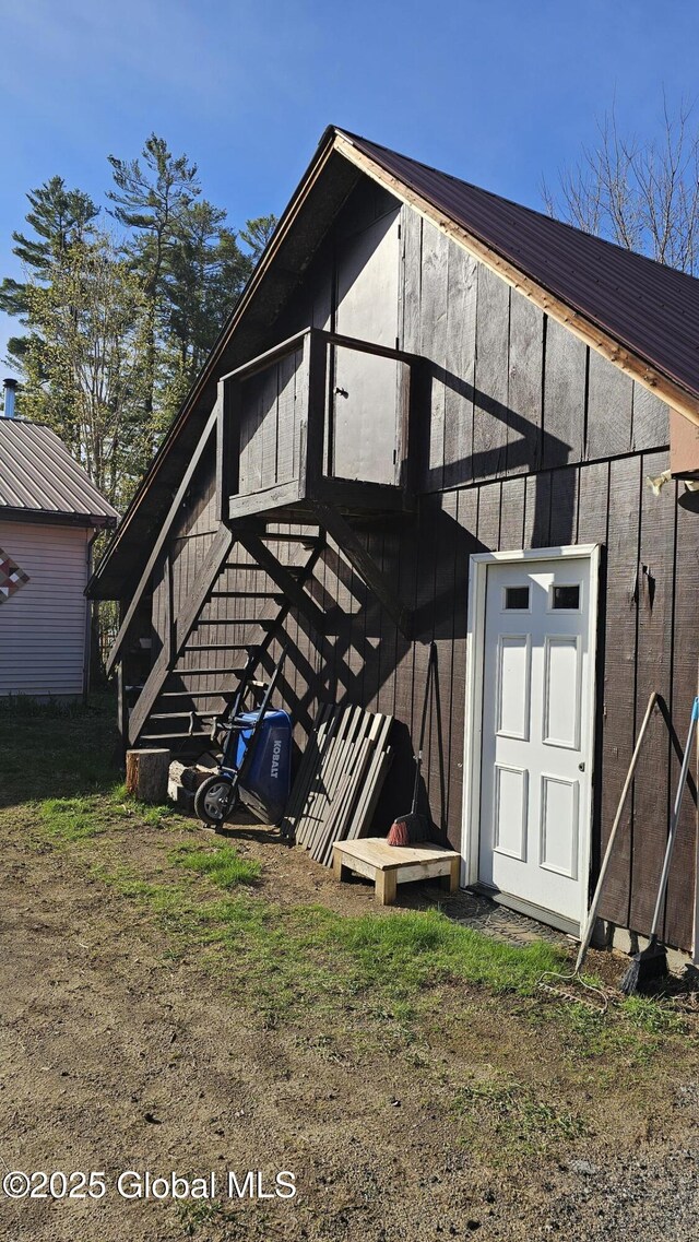 view of outdoor structure