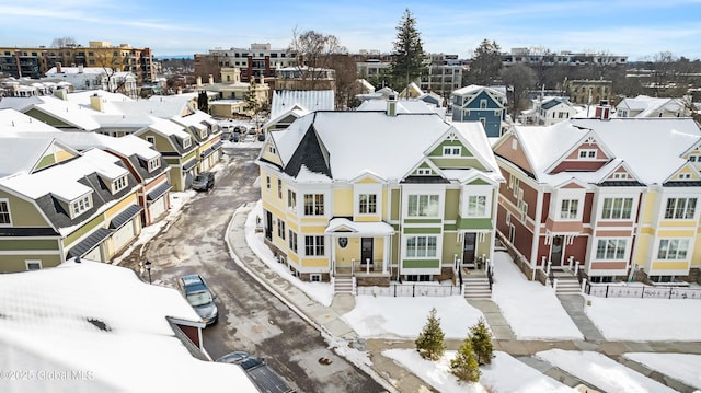 birds eye view of property featuring a residential view