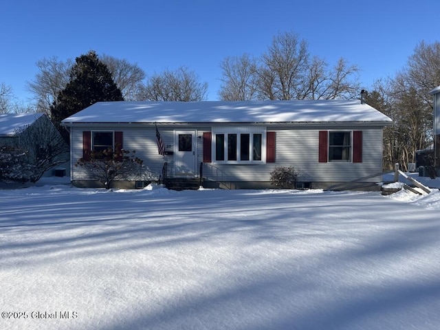 view of ranch-style home