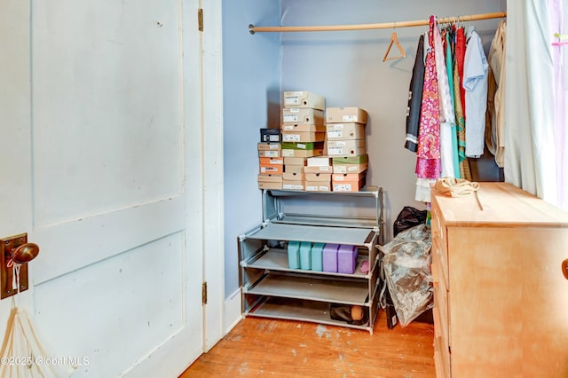 interior space featuring wood finished floors