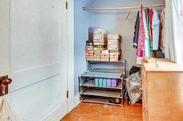 interior space featuring wood finished floors