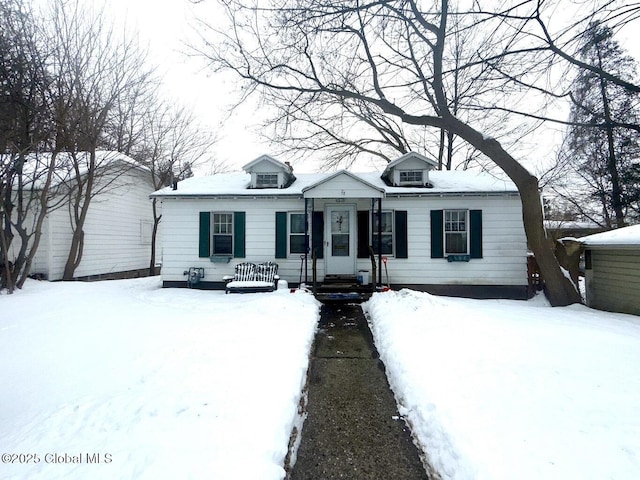 view of front of home