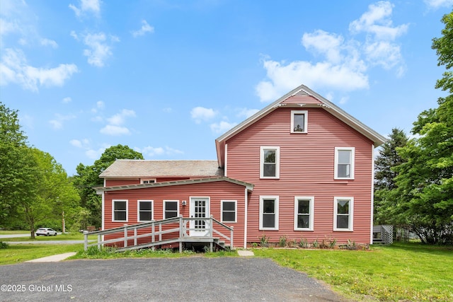 11208 State Route 22, Fort Ann, NY 12827 - view of front facade with a front yard and a deck