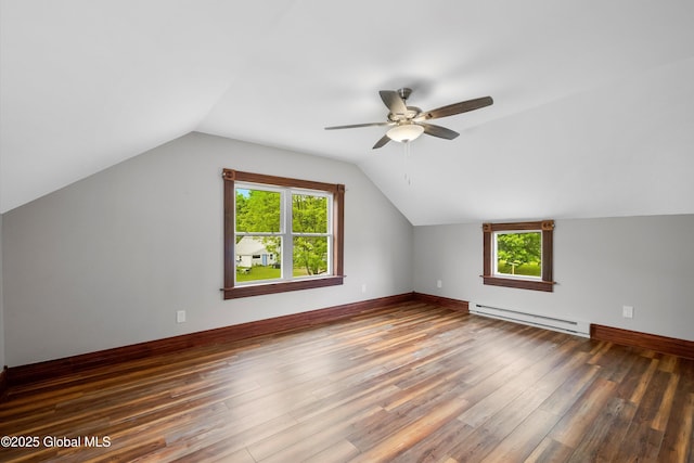 11208 State Route 22, Fort Ann, NY 12827 - bonus room with a baseboard heating unit, plenty of natural light, wood finished floors, and vaulted ceiling