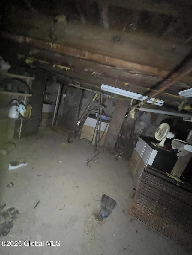 view of basement