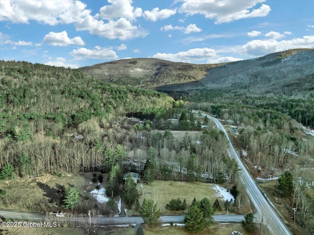 property view of mountains with a view of trees