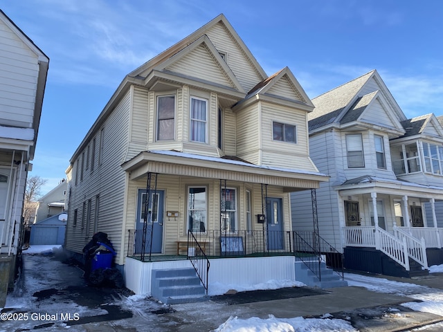 view of front of home with a porch