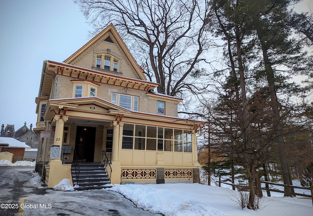 victorian home with covered porch