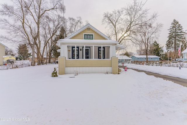 view of bungalow-style home