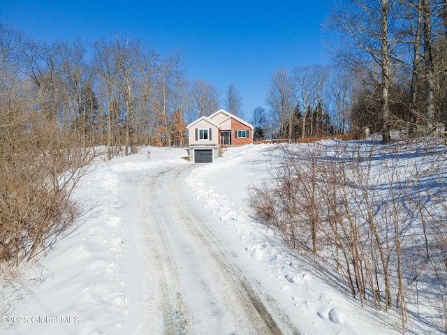 view of front of home with an attached garage