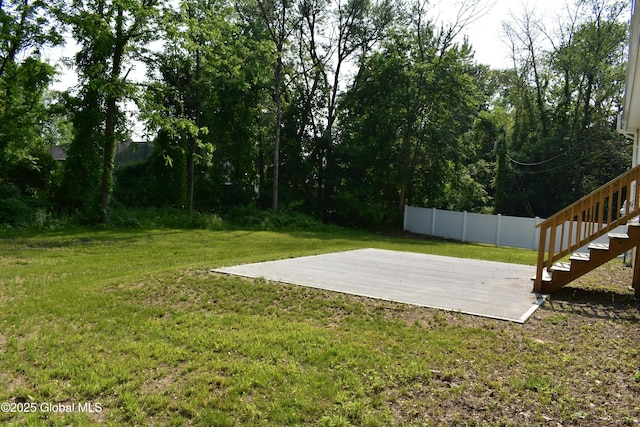 32 Swan St, Kingsbury, NY 12839 - view of yard with stairway and a patio