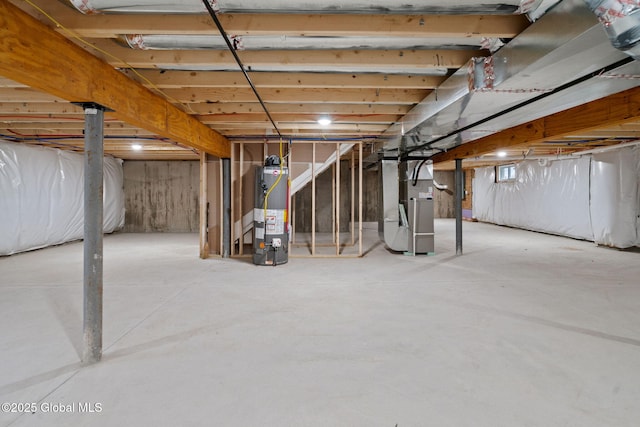 706 Swaggertown Rd, Charlton, NY 12302 - unfinished below grade area with water heater and heating unit
