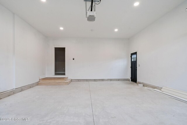 706 Swaggertown Rd, Charlton, NY 12302 - garage featuring recessed lighting and a garage door opener