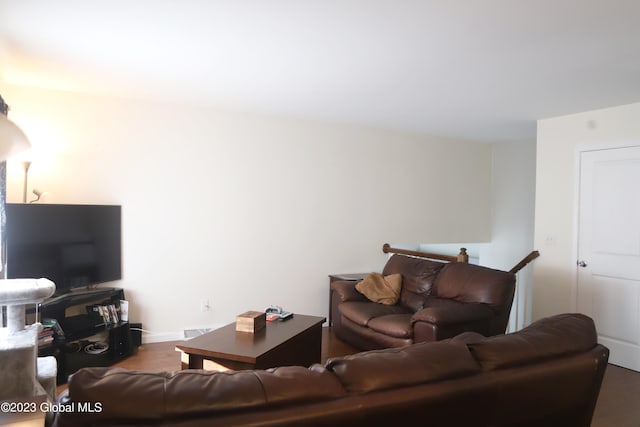 living room featuring wood finished floors