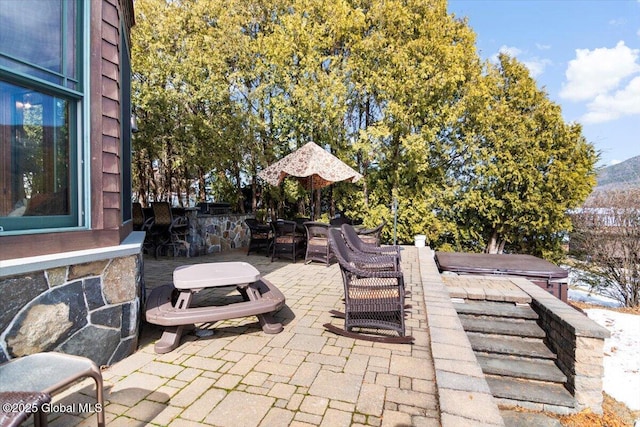 view of patio / terrace with outdoor dining area