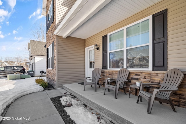 view of patio / terrace featuring a porch