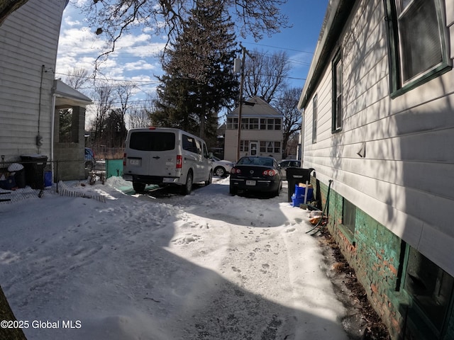 22 Orr St, Troy, NY 12180 - view of snow covered parking