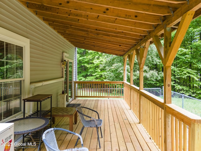 76 Barney Rd, Greenfield, NY 12850 - view of wooden terrace