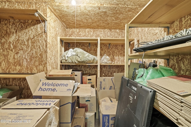 view of storage room