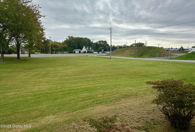 view of community with a lawn