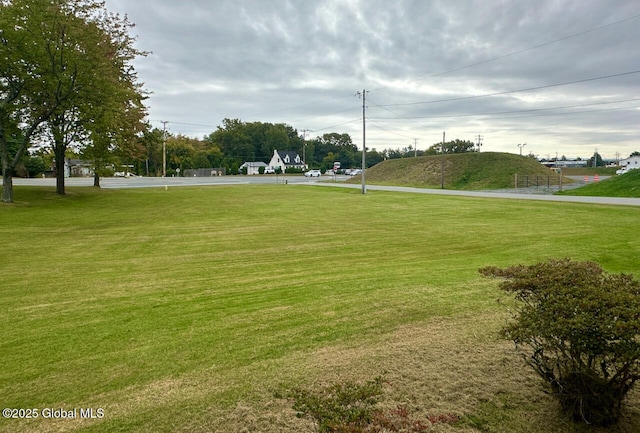 view of property's community featuring a yard