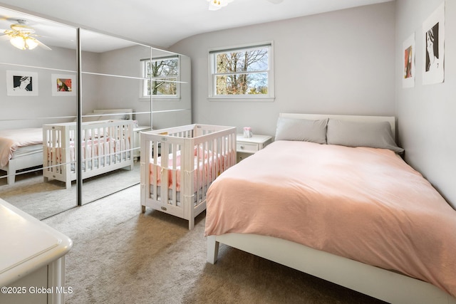 bedroom featuring carpet flooring