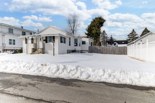 exterior space with fence